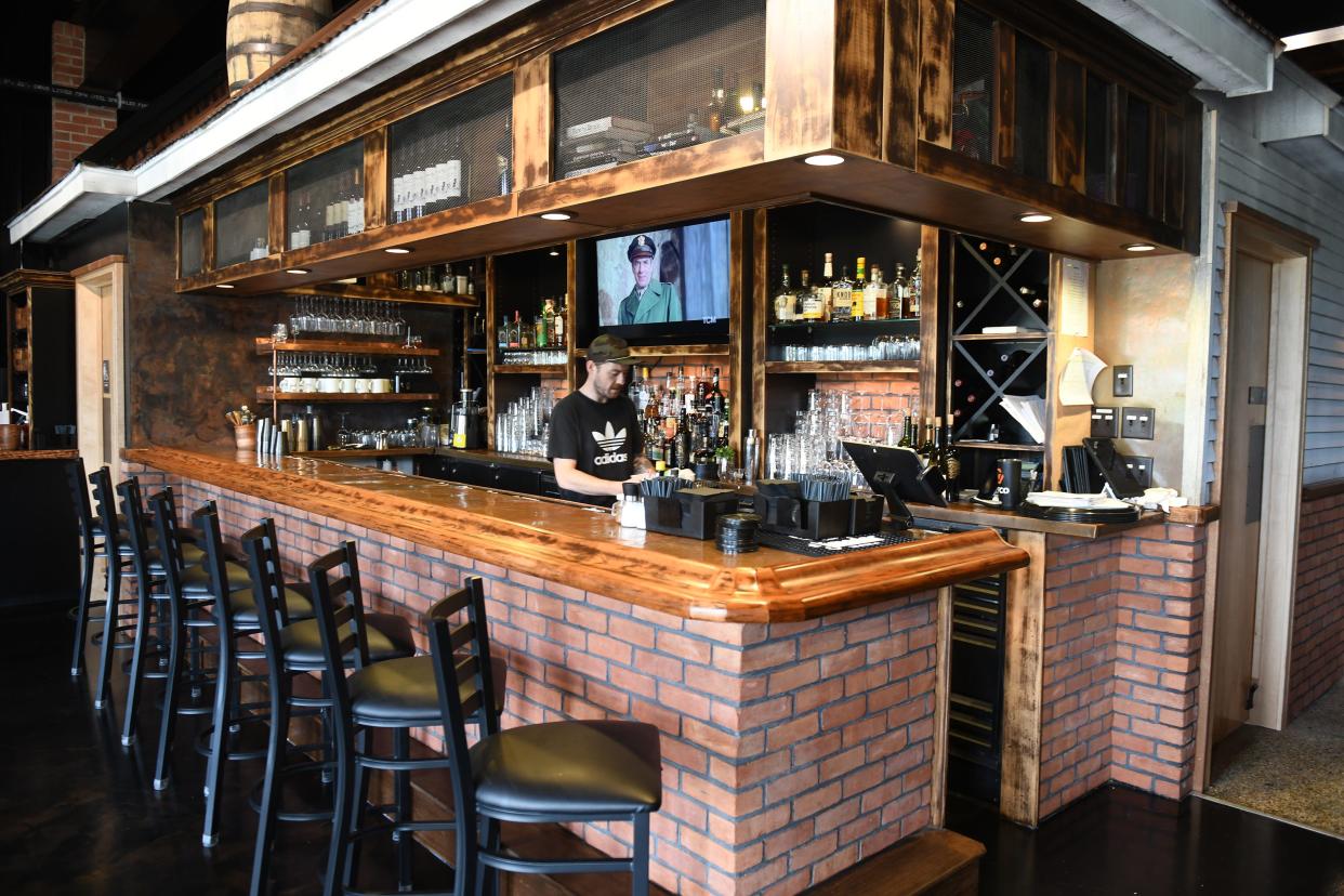 The front bar at the entrance of Forgotten 50 Distillery in Berlin, Maryland.