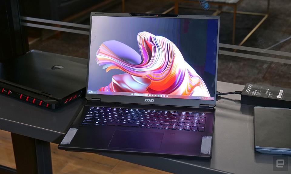 While the Stealth 18 AI Studio isn't quite as sleek as its small siblings, it offers a significant two-pounds weight savings compared to the Titan 18 HX and Raider 18 HX. 