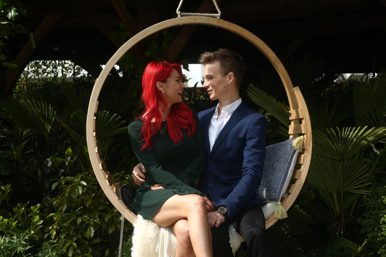 Joe Sugg and Dianne Buswell look madly in love at Chelsea Flower Show 