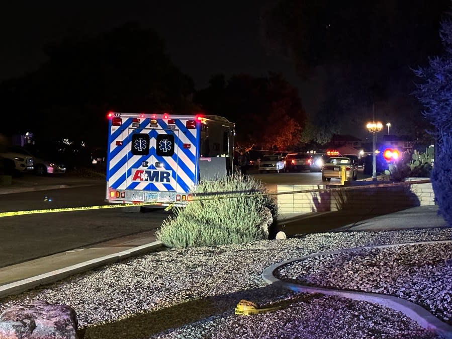 Las Vegas Metropolitan police are investigating a home near Rainbow Boulevard and Alta Drive after reports of an explosion. (KLAS)