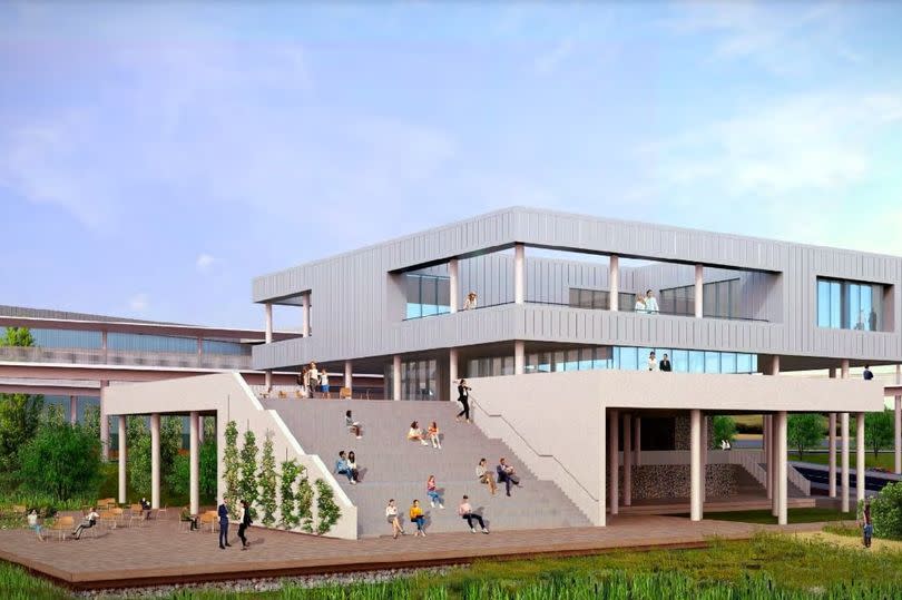 CGI impression of North Lincolnshire Green Energy Park visitor centre