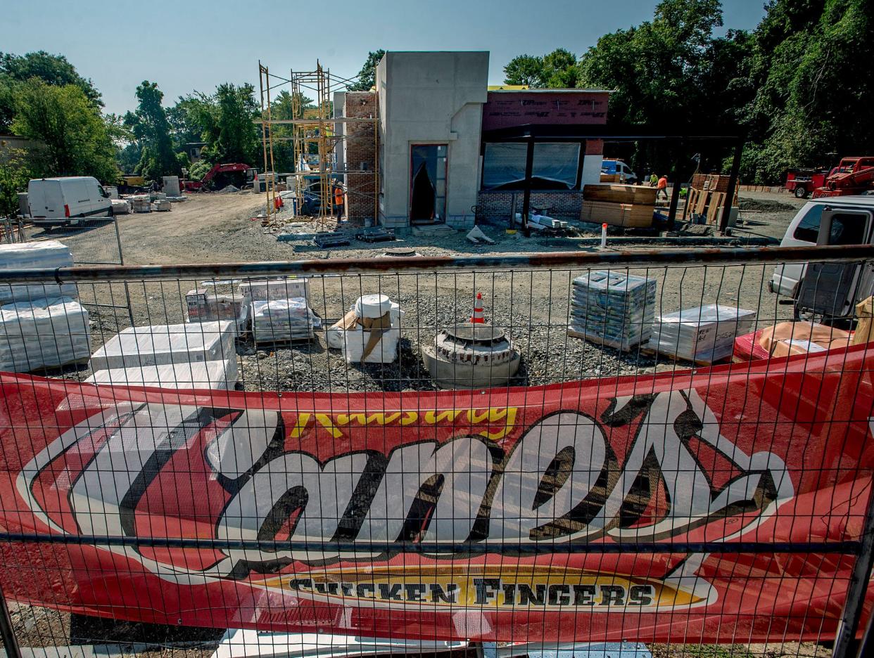 Raising Cane's will open its second MetroWest restaurant early next year at 253 Cochituate Road (Route 30) in Framingham, Aug. 27, 2024.