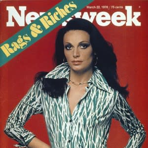 DVF on the cover of Newsweek in 1976, Diane von Furstenberg, history of the dvf wrap dress