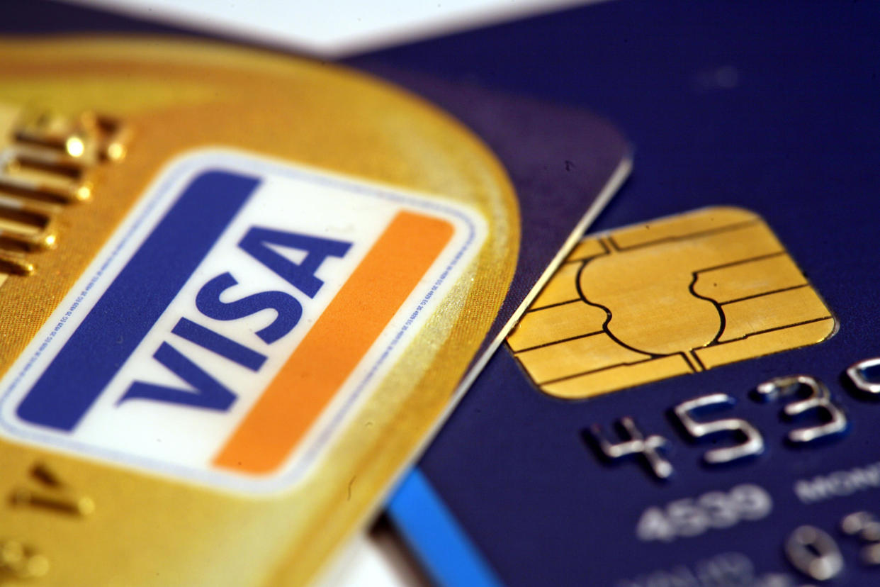 Visa payment cards. Photo: Martin Keene/PA Archive/PA Images