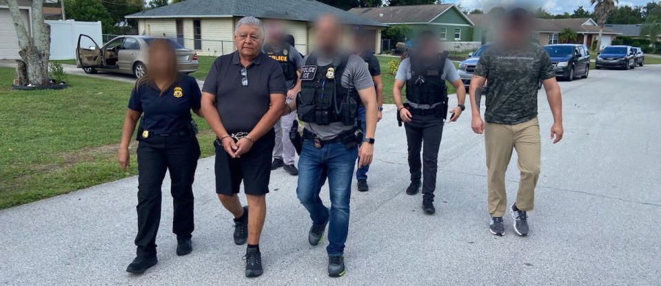 HSI Space Coast special agents and ERO Miami’s Orlando suboffice fugitive operations officers arrested Pedro Paulo Barrientos Nunez during a traffic stop Oct. 5, 2023, in Deltona