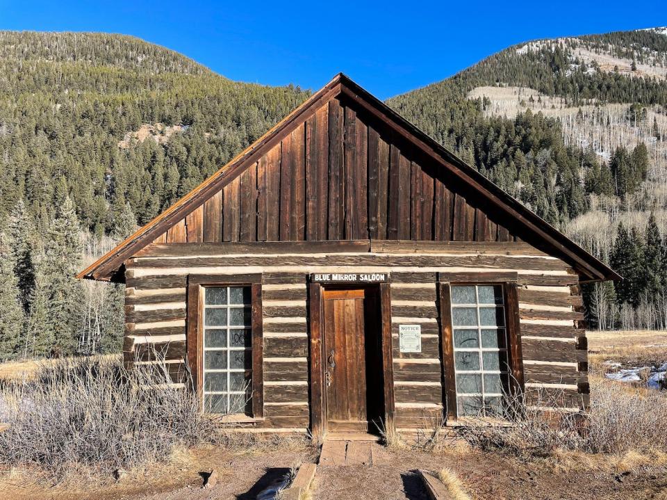 Abandoned buildings at the Ashcroft Ghost Town.