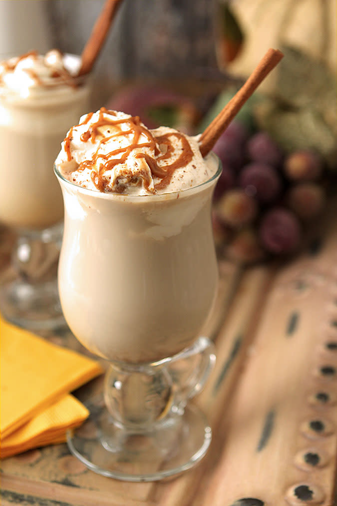 <p>We all know dash of Bailey's in your coffee makes it the perfect treat. However, now you can take it to new levels as Bailey's have a pumpkin spiced liqueur bound to make it even more seasonal.<em><a rel="nofollow noopener" href="http://www.creative-culinary.com/dessert-coffee-with-baileys-pumpkin-spice-liqueur/" target="_blank" data-ylk="slk:[Photo: Creative Culinary];elm:context_link;itc:0;sec:content-canvas" class="link "> [Photo: Creative Culinary]</a></em> </p>