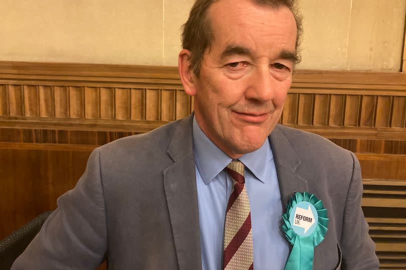 Reform UK's Patrick Benham-Crosswell, who came second in Swansea West