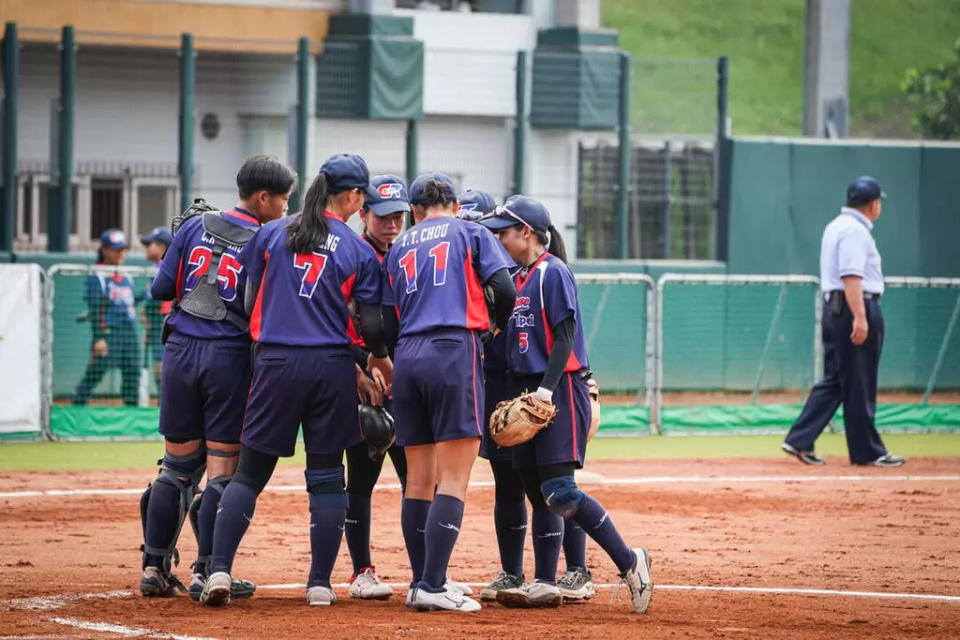 中華U18培訓隊在企聯越打越好。（圖：中華壘協提供）