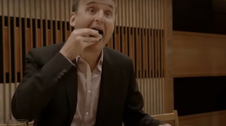 Phil Rosenthal eating in Tokyo