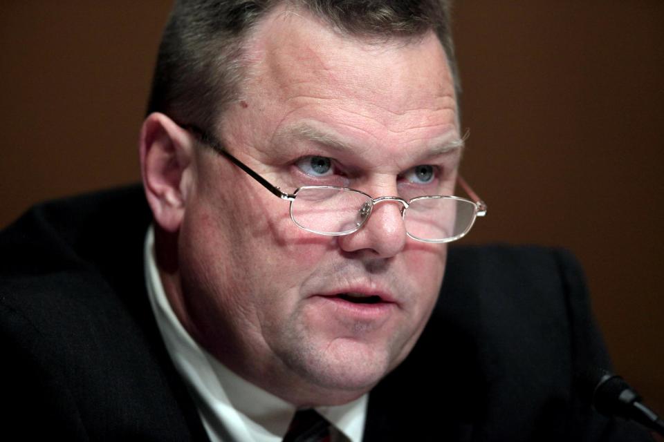 FILE - In this April 27, 2010 file photo, Sen. Jon Tester, D-Mont. is seen on Capitol Hill in Washington. Child labor groups say they are stunned and disappointed that the Obama administration is backing off a plan to keep children from doing the most dangerous farm jobs. (AP Photo/Charles Dharapak, File)