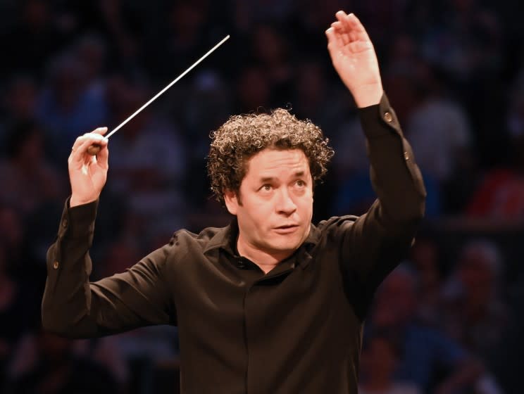 Gustavo Dudamel conducting the L.A. Phil