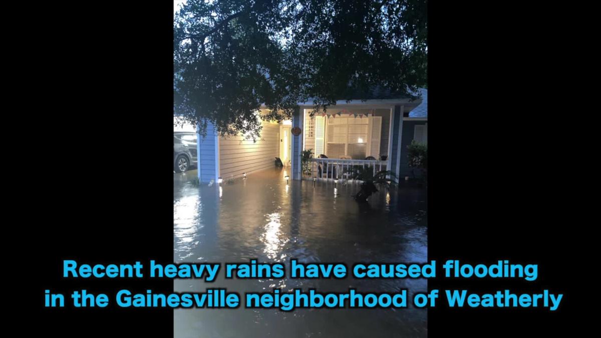 Flooding in the Gainesville's Weatherly neighborhood