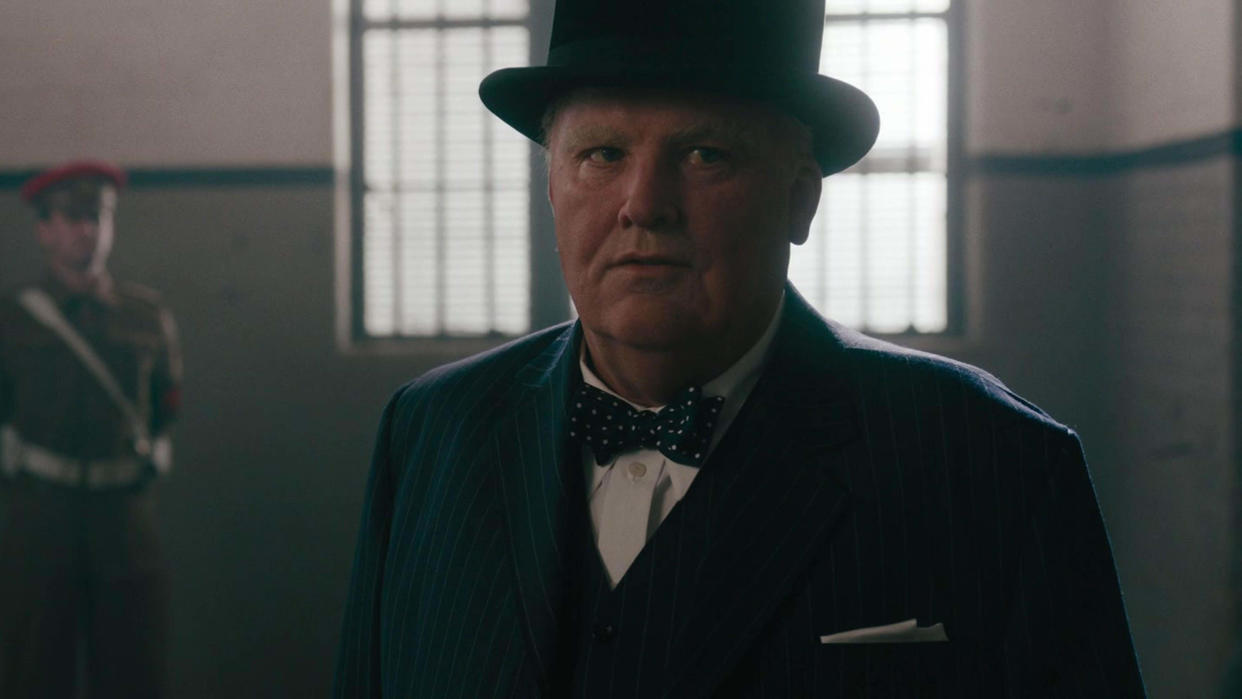 Rory Kinnear as Winston Churchill in The Ministry of Ungentlemanly Warfare. (Prime Video/Alamy)