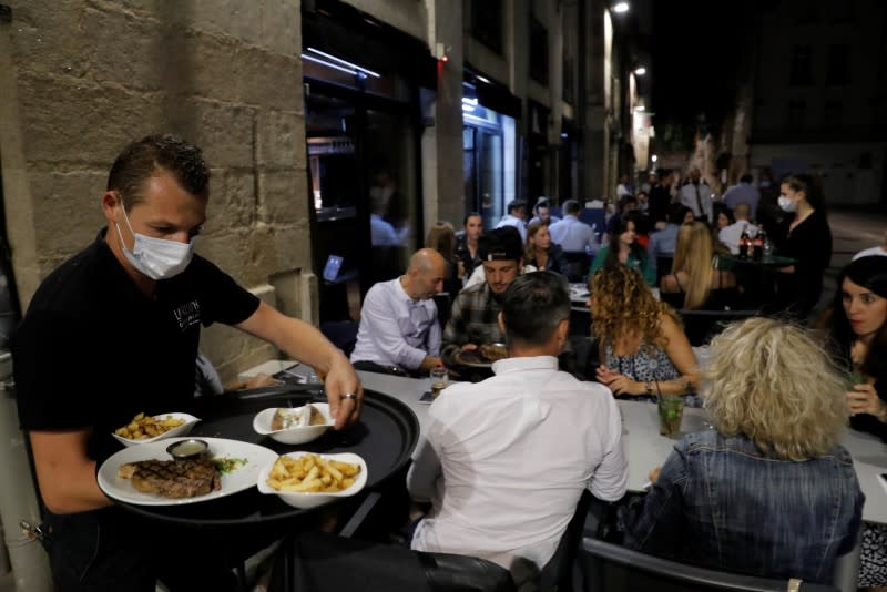 Restaurants reopen amid the coronavirus disease (COVID-19) outbreak in Nantes