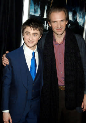 <p>Premiere: Daniel Radcliffe and Ralph Fiennes at the NY premiere of Warner Bros. Pictures' Harry Potter and the Goblet of Fire - 11/12/2005 Photo: Dimitrios Kambouris, Wireimage.com</p>