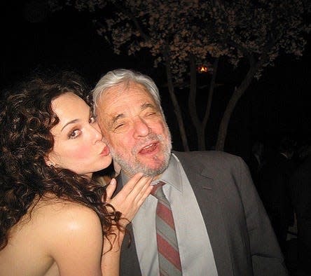 Melissa Errico with Stephen Sondheim.