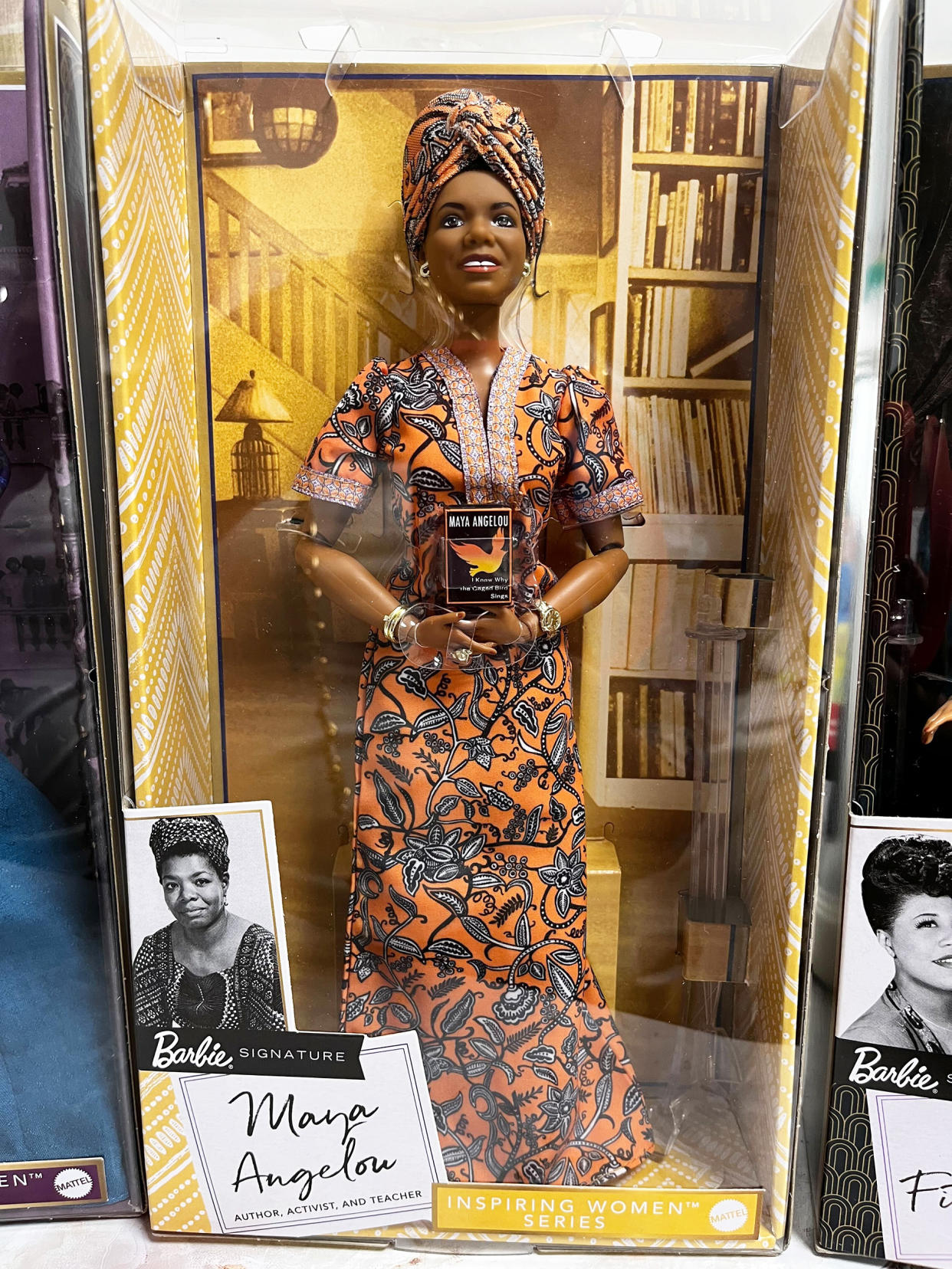 Black Barbie collector Elizabeth Williams shares a photo of her Maya Angelou doll from Mattel's Inspiring Women Series. (Courtesy Elizabeth Wilson)