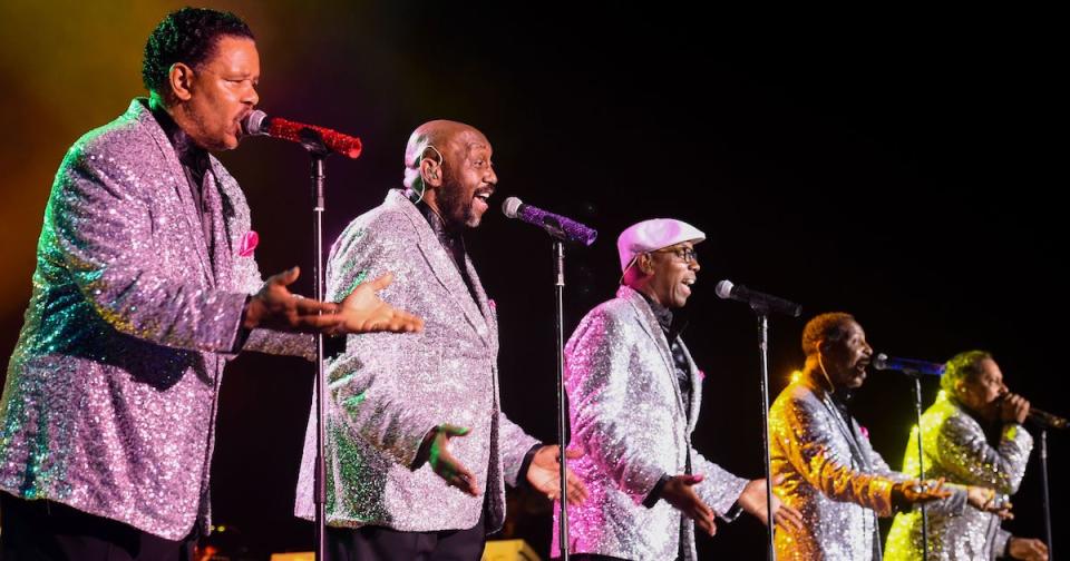 The three-time Grammy Award-winning Motown group were co-headlining the ‘Surf & Soul’ tour with The Beach Boys (Photo: Roger Goodgroves/REX/Shutterstock)