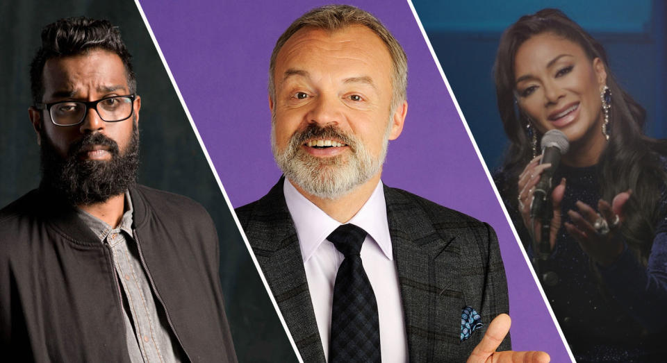 We'll be watching The Ranganation, Graham Norton and Musicals this weekend (BBC)