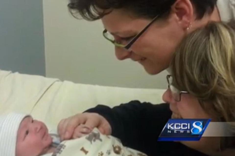 Rachel and Heidi McFarland adopted Gabriel at birth but were forced to give him up: KCCI