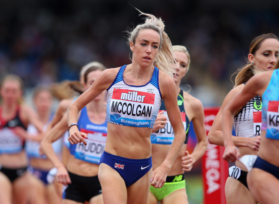 Mccolgan during the Muller Grand Prix Birmingham meeting. (Credit: Getty Images)