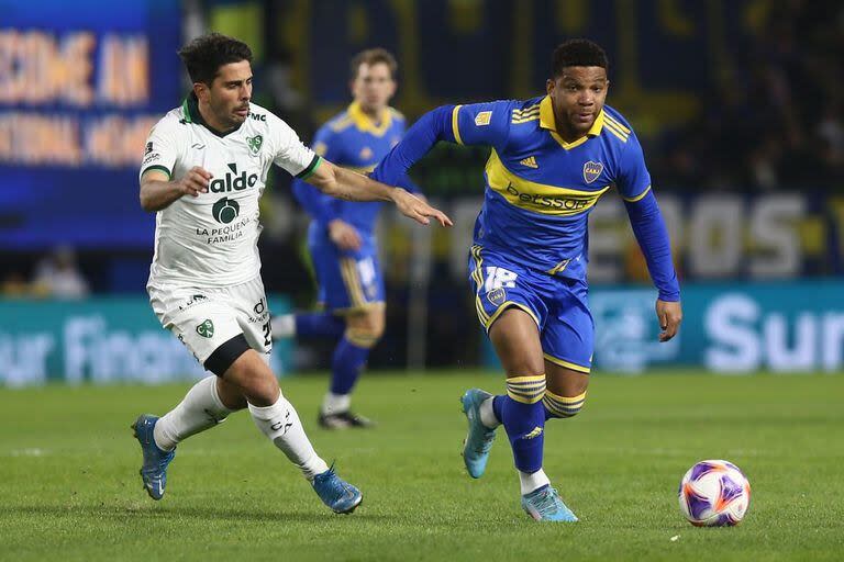 La última vez que Boca enfrentó a Sarmiento como local ganó 2 a 0 con goles de Miguel Merentiel y Cristian Medina