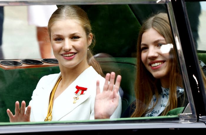 La Princesa y la Infanta en su Rolls-Royce