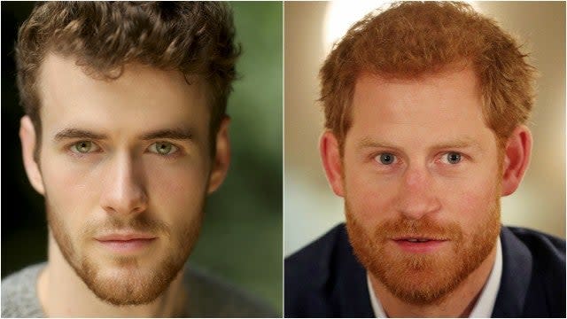 <p><em>Murray Fraser (left) will play Prince Harry. Courtesy of Lifetime/Getty Images</em></p>