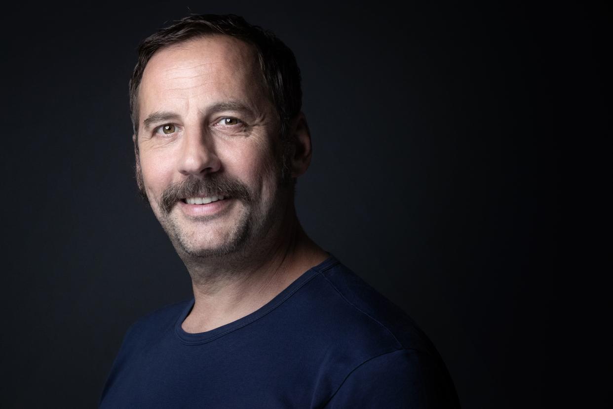 French actor Fred Testot poses during a photo session in Paris on September 6, 2021 (Photo by JOEL SAGET / AFP) (Photo by JOEL SAGET/AFP via Getty Images)