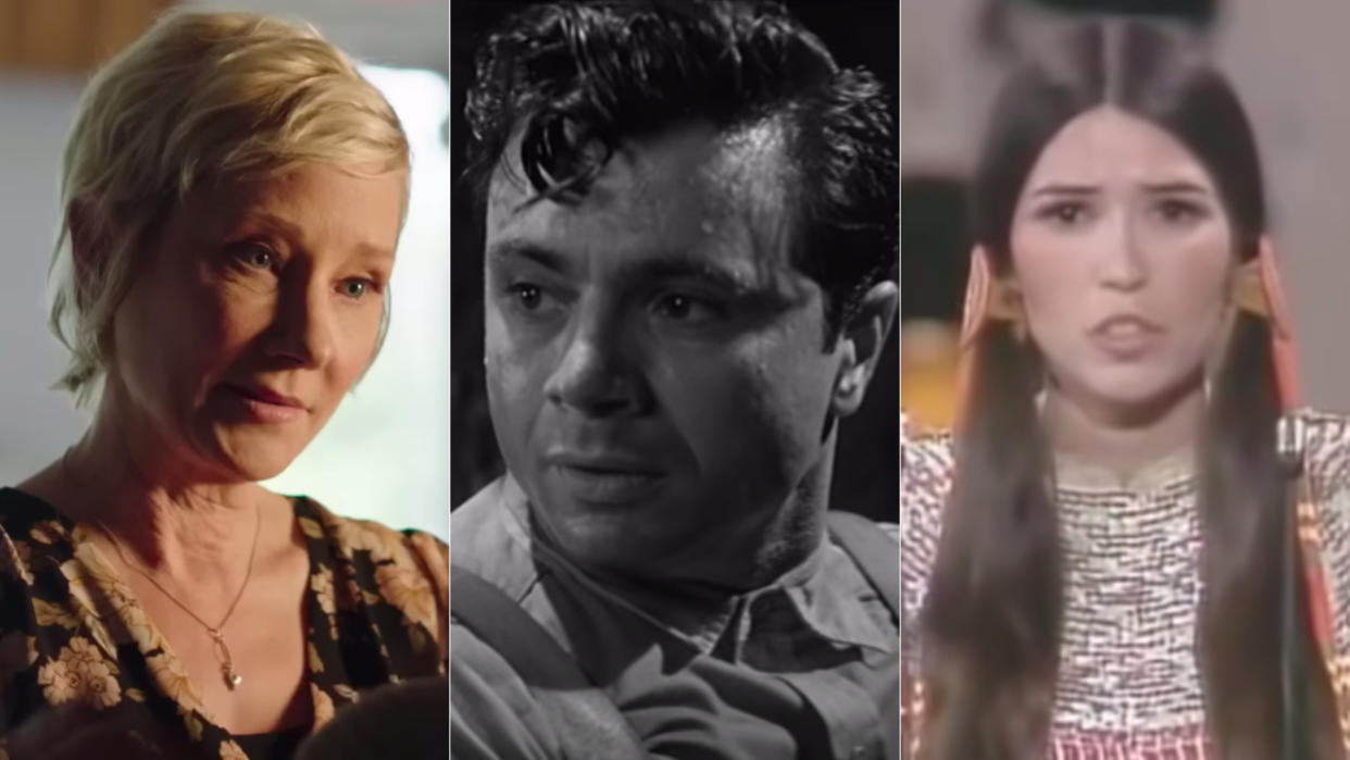  Anne Heche, Robert Blake, and Sacheen Littlefeather 