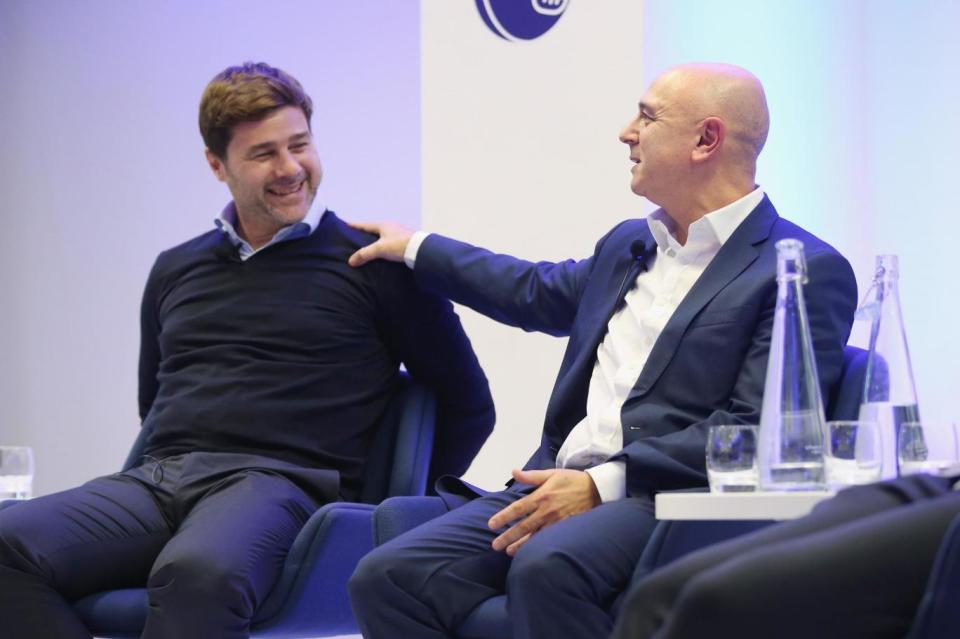 Mauricio Pochettino and Daniel Levy (Tottenham Hotspur FC via Getty I)