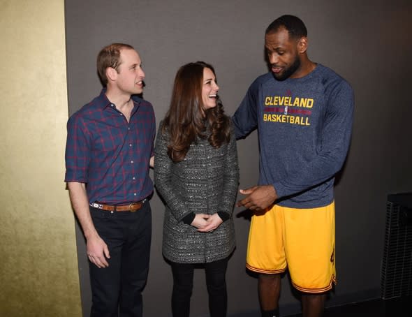 Kate Middleton in New York: Basketball star breaks royal protocol and puts arm around Duchess