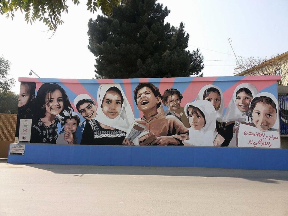 A mural in Afghanistan.