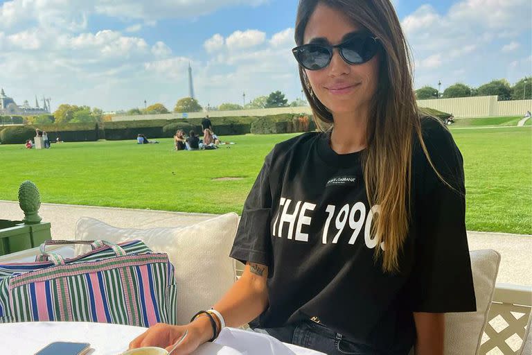 Desde que se mudó a la ciudad, Antonela Roccuzzo disfruta de París