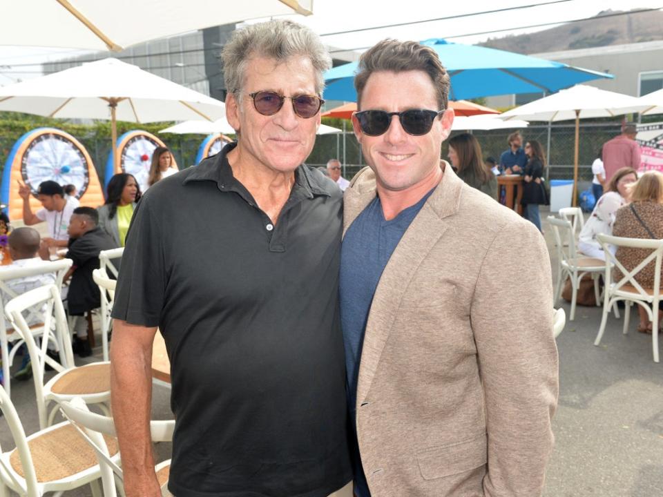 Paul Michael Glaser and Jake Glaser on 27 October 2019 in Culver City, California (Getty for EGPAF)