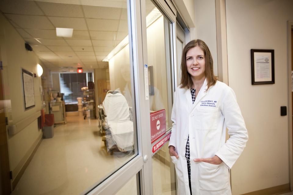 Dr. Colleen Kraft of Emory University Hospital in Atlanta was part of the team of doctors that treated Ebola patients in the United States.