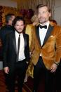 <p>Standing next to Denmark's Nikolaj Coster-Waldau 6'2" certainly doesn't help. Kit, however, is used to height jokes from his very tall costars. His hair helps him out.</p>