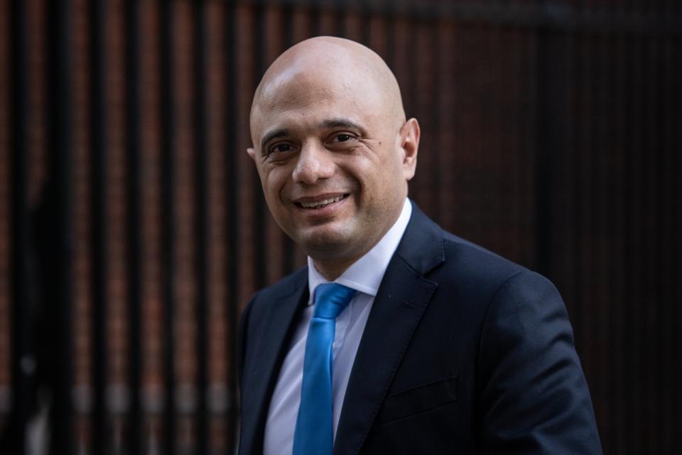 Former Chancellor Sajid Javid departs following the weekly Cabinet Meeting within number 10, Downing Street on February 06 (Getty Images)