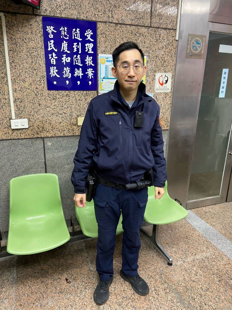 民生西路派出所警員陳孟詮。(記者宋紹誠翻攝)