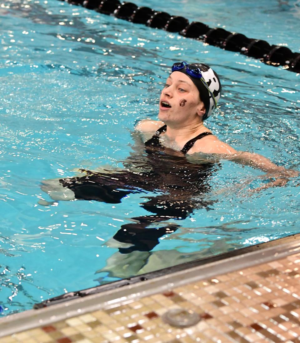 Roger Bacon's Reese Reilly recently set a Princeton Invitational meet record and could be on her way to setting school records in the pool.
