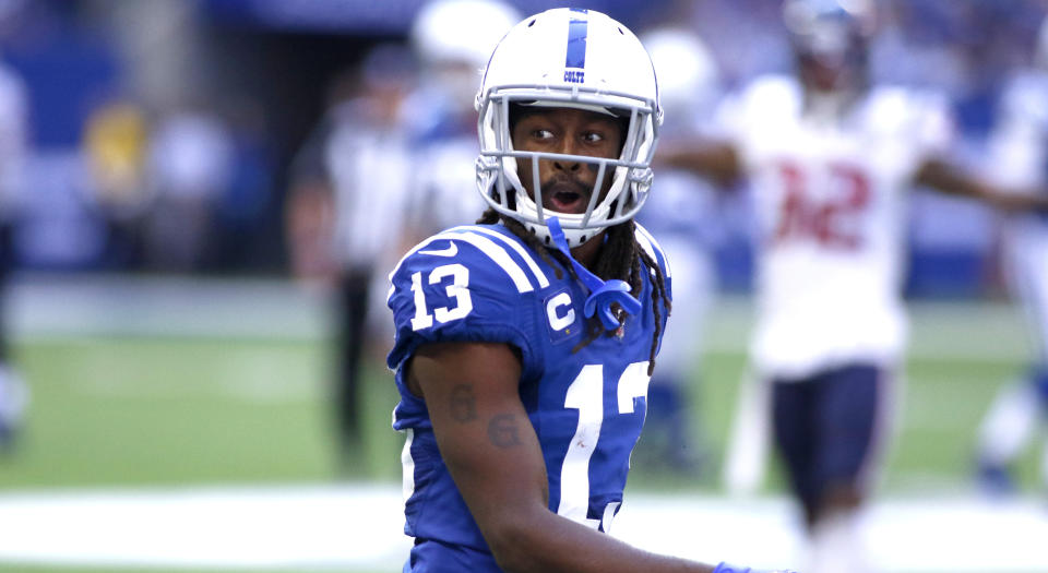 T.Y. Hilton would benefit from the addition of Teddy Bridgewater. (Getty Images)