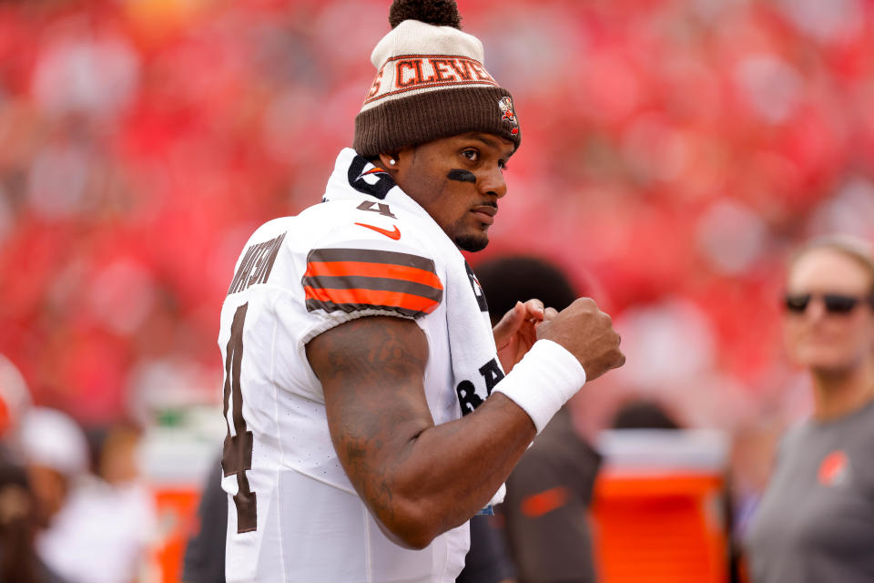 The Browns expect Deshaun Watson to return to his top-notch form. (Photo by David Eulitt/Getty Images)