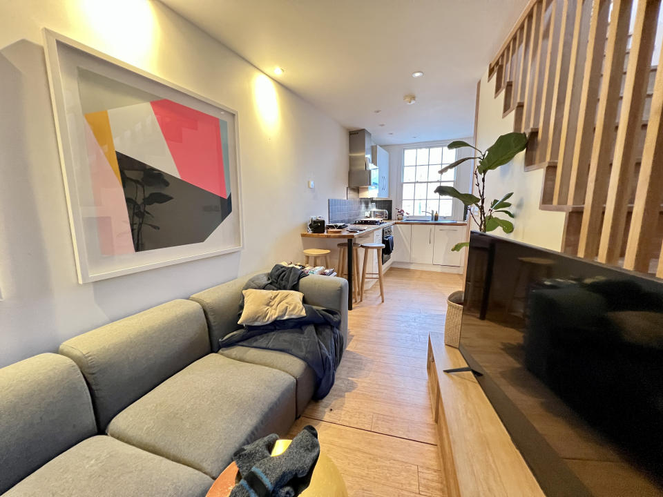 Inside The Old Brewery one bedroom town house situated within Cotham Hill, Bristol. (Maggs and Alle/SWNS)