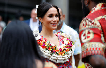 Meghan, Duchess of Sussex, visits the University of the South Pacific in Suva, Fiji, October 24, 2018. REUTERS/Phil Noble/Pool