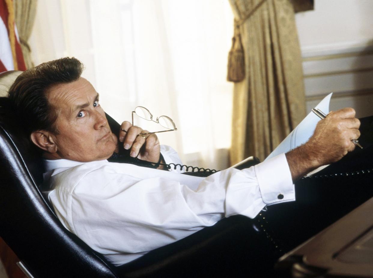 Sheen takes over the Oval Office as President Bartlett in The West Wing. (Photo: NBC/Courtesy Everett Collection)