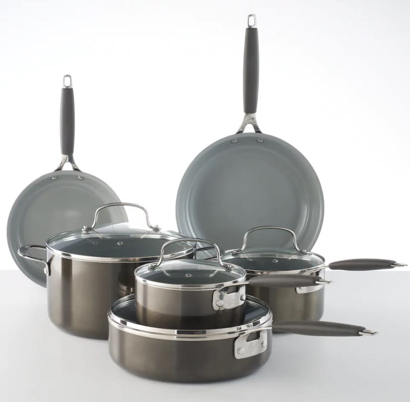 Food Network 10-pc. Ceramic Cookware Set