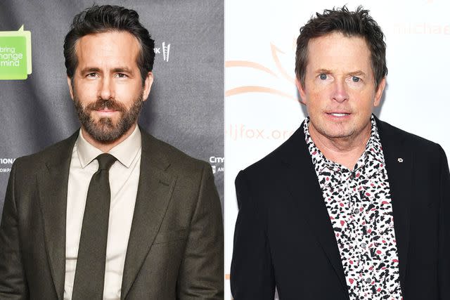 <p>Noam Galai/Getty; Noam Galai/Getty Images for The Michael J. Fox Foundation</p> Ryan Reynolds; Michael J. Fox