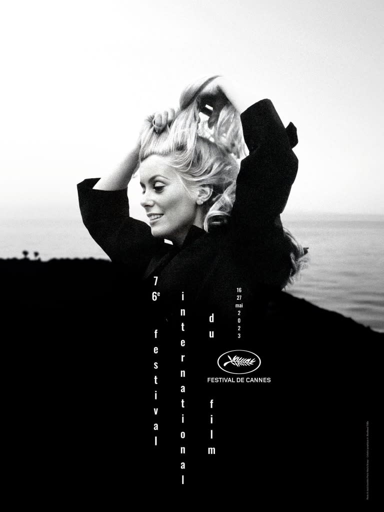 Cannes official 2023 poster featuring Catherine Deneuve