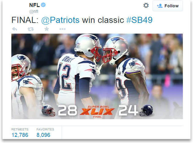 Super Bowl hits new tweet record, but Twitter still prefers soccer